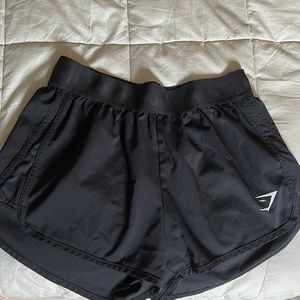 black gymshark shorts size s